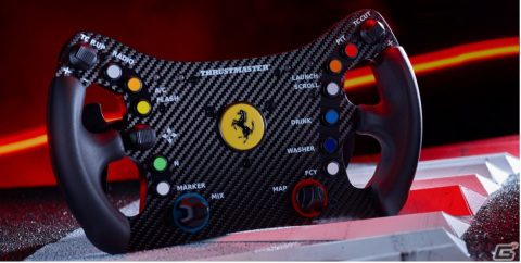 Thrustmaster、フェラーリ公式ライセンス取得のステアリングコントローラー「Ferrari: 488 GT3 Wheel Add-On」を10月26日に発売!の画像1