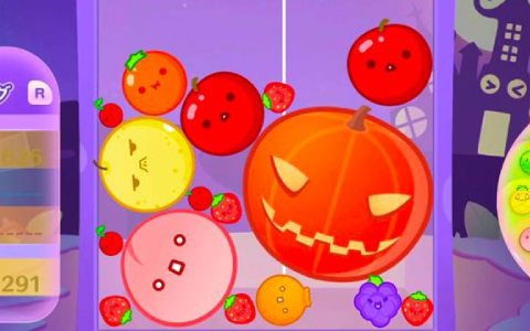 「スイカゲーム」のスイカがカボチャに！？いつもと違った果物たちの表情やBGMが楽しめるハロウィンバージョンが期間限定で公開