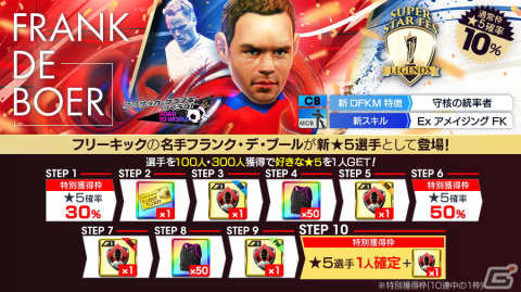 「サカつくRTW」にフランク・デ・ブールさんやダビド・ビジャさんなどスペイン強豪クラブのスーパースターが新★5選手として登場！の画像1