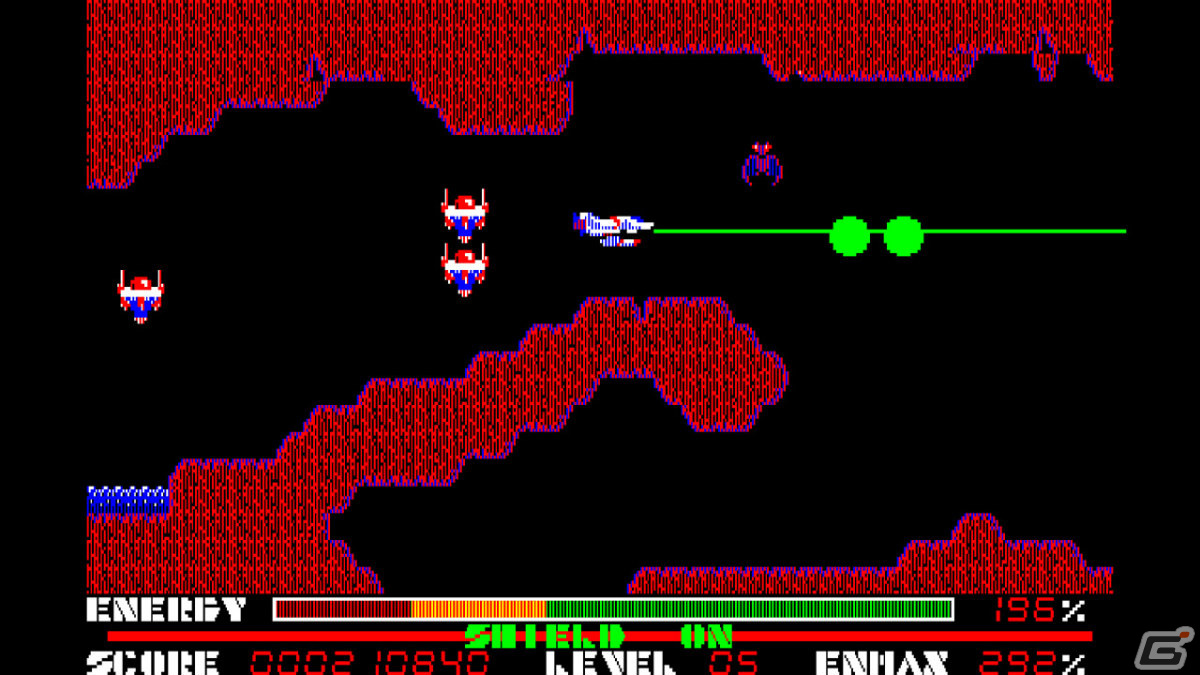 「EGGコンソール テグザー PC-8801mkIISR」がSwitchで配信！変形可能なロボットを操るアクションシューティングの画像4