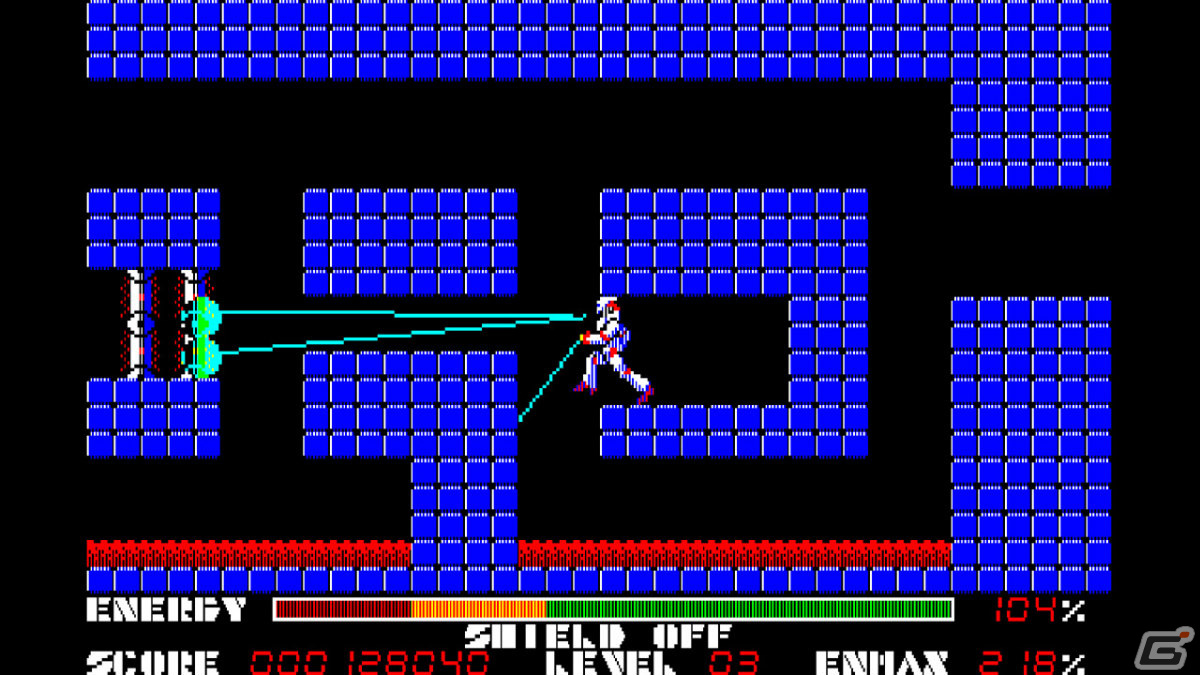 「EGGコンソール テグザー PC-8801mkIISR」がSwitchで配信！変形可能なロボットを操るアクションシューティングの画像6