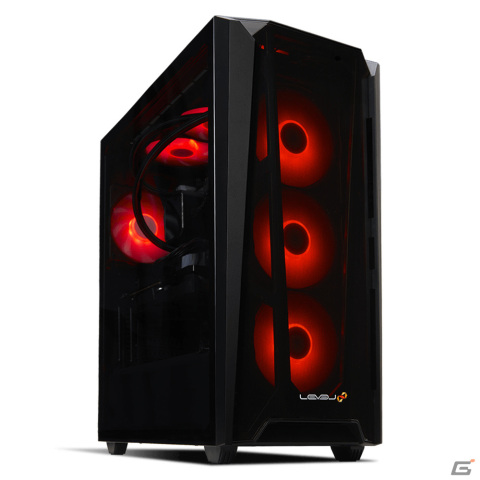 赤く光るミドルタワーゲーミングPC「LEVEL∞ R-Class LED」が発売！リーズナブル＆シンプルにLEDライティングを楽しめるの画像3