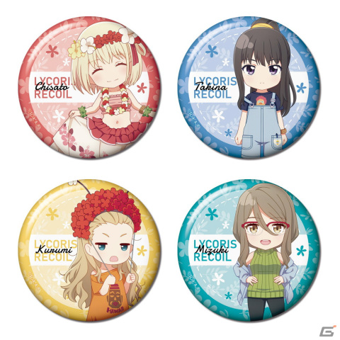 リコリスリコイル たきな 缶バッジ バカンスver. 喫茶リコリコ