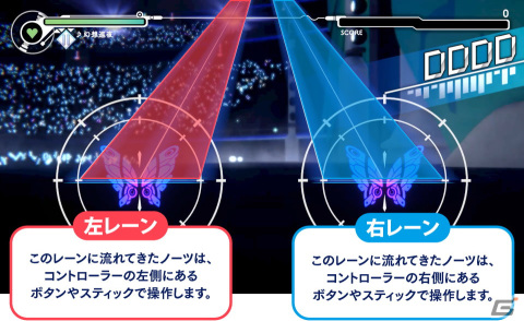 「GUNVOLT RECORDS 電子軌録律」はコントローラーとタッチ操作に対応、各ノーツの説明などゲームシステム詳細が公開！の画像1