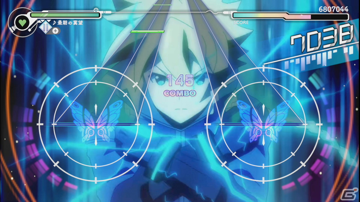 「GUNVOLT RECORDS 電子軌録律」はコントローラーとタッチ操作に対応、各ノーツの説明などゲームシステム詳細が公開！の画像10