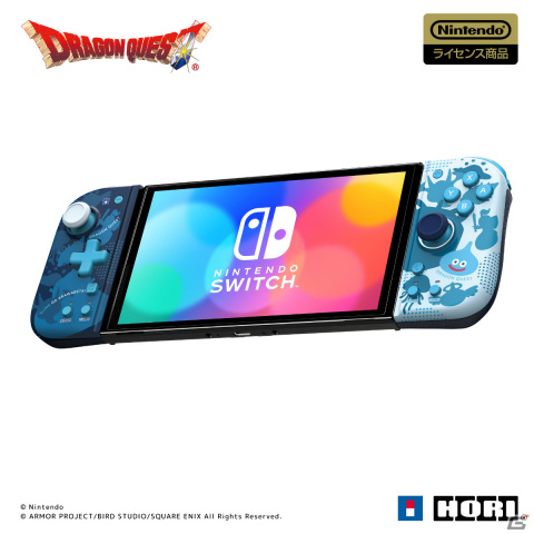「ドラゴンクエスト」スライムやはぐれメタルがデザインされたSwitch向けグリップコントローラー＆ポーチがHORIより登場！の画像1