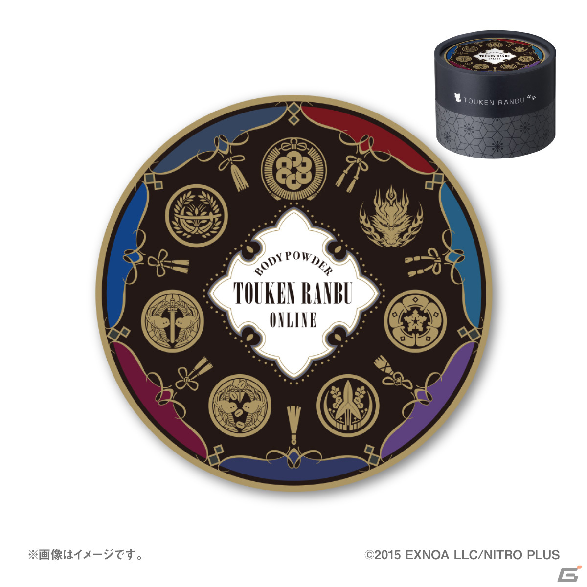 「刀剣乱舞ONLINE」刀のお手入れ道具風のパフ付“ボディパウダー”第2弾が登場！山姥切国広＆山姥切長義など全5種のデザインがラインナップの画像7