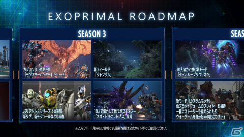 「エグゾプライマル」タイトルアップデート第3弾＆シーズン3開始日が2024年1月18日に決定！「モンスターハンター」とのコラボ映像も初公開の画像7
