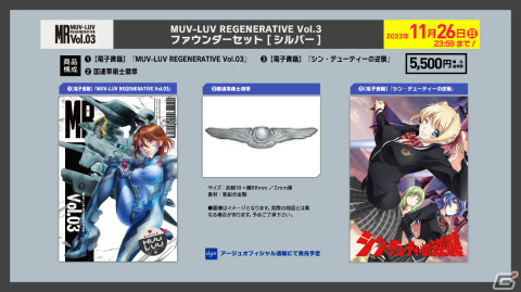 「君が望む永遠」再開発プロジェクトの支援総額が2,300万円を突破！月刊誌「MUV-LUV REGENERATIVE Vol.03」は11月3日に発売の画像2