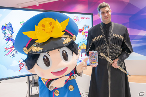 「桃鉄ワールド」ティムラズ・レジャバ駐日ジョージア大使がKONAMIを訪問！ゲームで再現されたジョージアの景色や名物を大使自らが確認の画像1