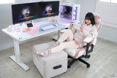 女性ゲーマー向けの小型ゲーミングチェアがBauhutteから発売！小柄な人向けの低座面設計やふわもこ素材の洗えるカバーを採用の画像7