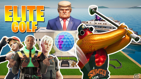「Elite Golf」が「フォートナイト」内で公開!最大4人で誰よりも早くゴールに辿り着くゴルフゲームの画像1