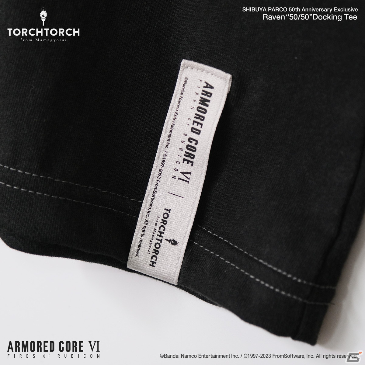 「ARMORED CORE VI FIRES OF RUBICON」独立傭兵C4-621とレイヴンのエンブレムがドッキングしたコラボTシャツが11月17日に発売決定！の画像5
