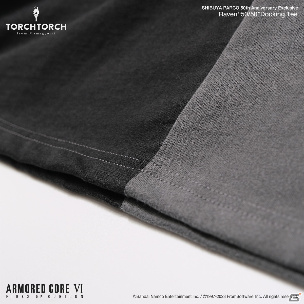 「ARMORED CORE VI FIRES OF RUBICON」独立傭兵C4-621とレイヴンのエンブレムがドッキングしたコラボTシャツが11月17日に発売決定！の画像6