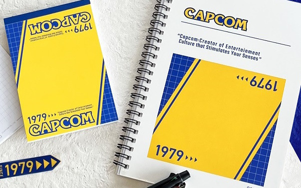 カプコン40周年を記念したCAPCOMロゴ商品が登場！マスキングテープやリングノートなどのステーショナリーグッズがラインナップ