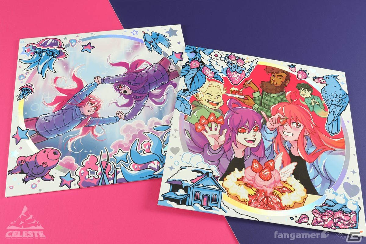 「Celeste」最新アイテムとしてストロベリーパイのロケットペンダントとLPレコード6枚組のサウンドトラックが発売!の画像
