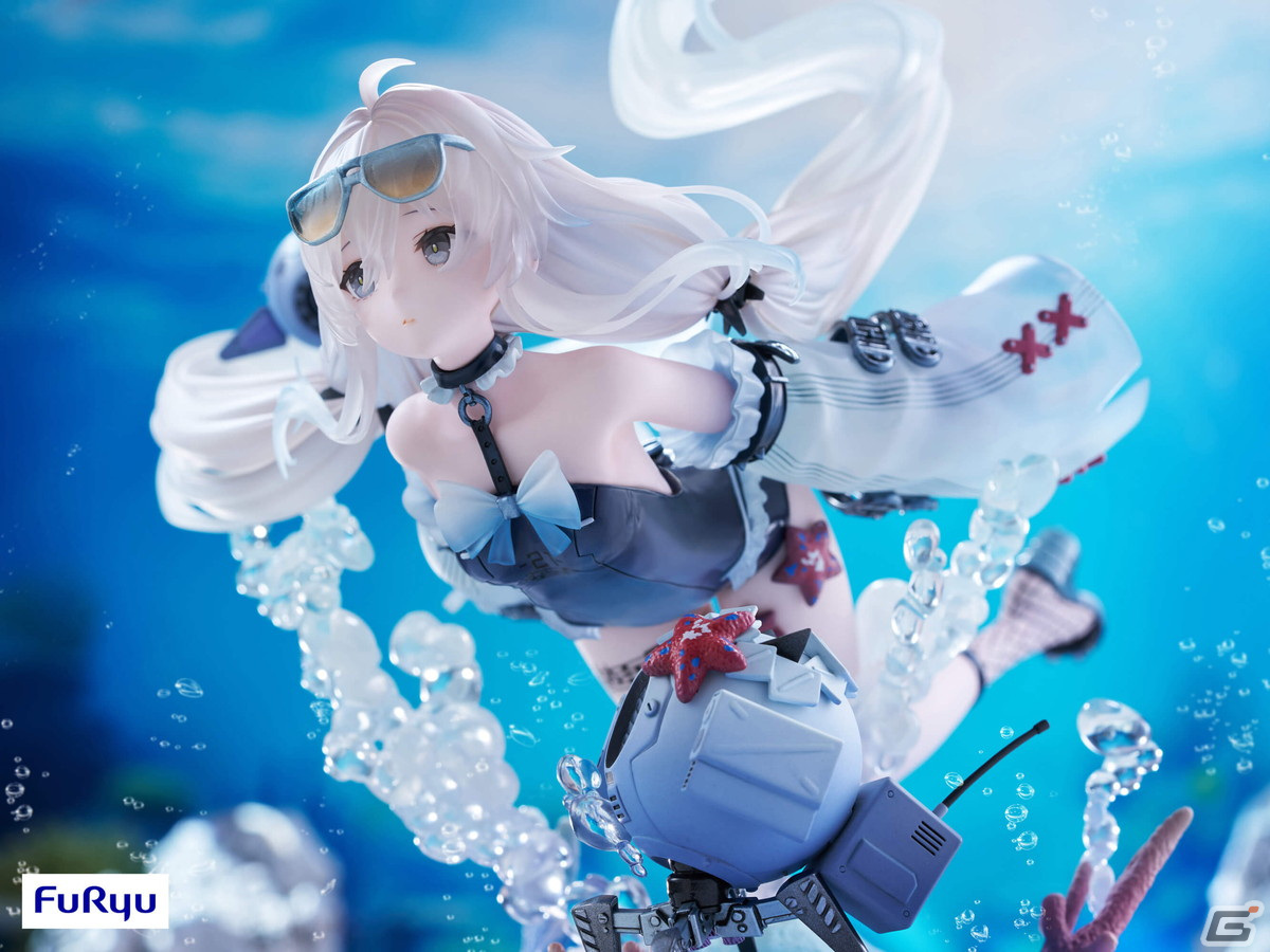 「パニシング：グレイレイヴン」の21号が水着姿で1/7スケールフィギュア化！こちらを見つめてくる愛くるしい表情を緻密に再現の画像4
