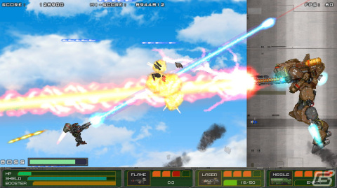 近代兵器とスーパーメカが入り乱れる横スクロールアクション「MECHBLAZE」がSwitchで12月14日に配信決定！の画像