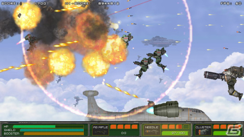 近代兵器とスーパーメカが入り乱れる横スクロールアクション「MECHBLAZE」がSwitchで12月14日に配信決定！の画像