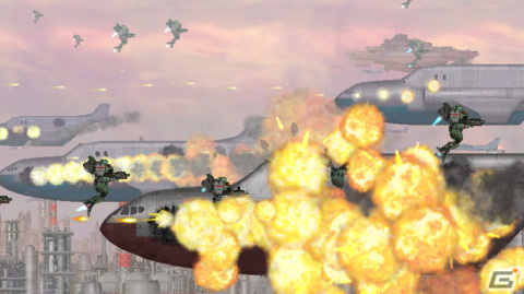 近代兵器とスーパーメカが入り乱れる横スクロールアクション「MECHBLAZE」がSwitchで12月14日に配信決定！の画像