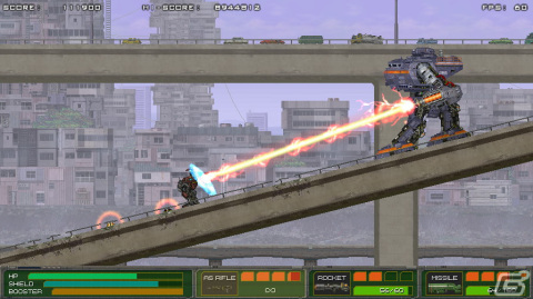 近代兵器とスーパーメカが入り乱れる横スクロールアクション「MECHBLAZE」がSwitchで12月14日に配信決定！の画像
