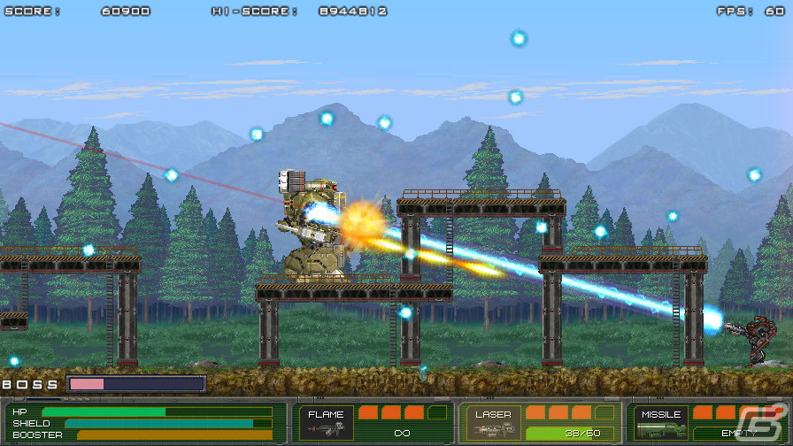 近代兵器とスーパーメカが入り乱れる横スクロールアクション「MECHBLAZE」がSwitchで12月14日に配信決定！の画像10