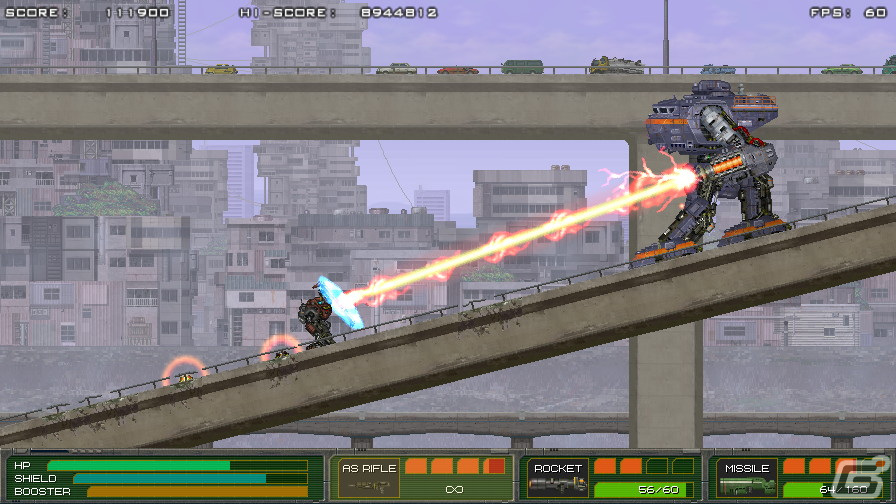 近代兵器とスーパーメカが入り乱れる横スクロールアクション「MECHBLAZE」がSwitchで12月14日に配信決定！の画像7