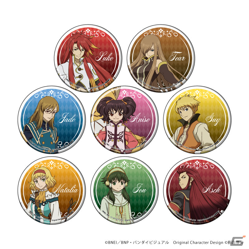 「テイルズ オブ ジ アビス」アニメイラストやレトロアートイラストを使用したグッズが登場！通販サイトでの販売がスタートの画像