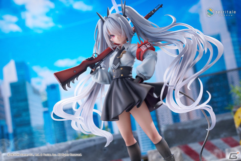 「ブルアカ」風紀委員会の切り込み隊長・銀鏡イオリが1/7スケールフィギュアに！なびく銀髪ツインテールやしなやかな尻尾などを忠実に再現の画像1