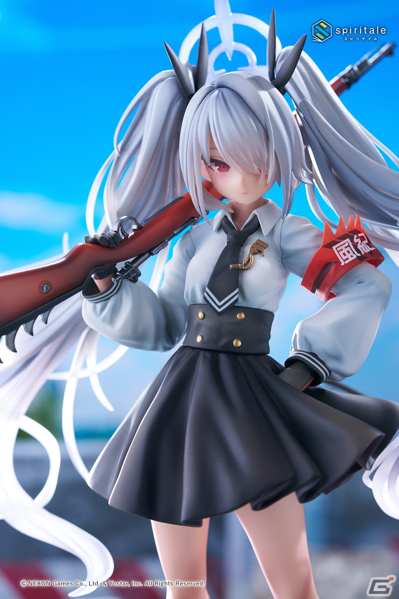 「ブルアカ」風紀委員会の切り込み隊長・銀鏡イオリが1/7スケールフィギュアに！なびく銀髪ツインテールやしなやかな尻尾などを忠実に再現の画像3