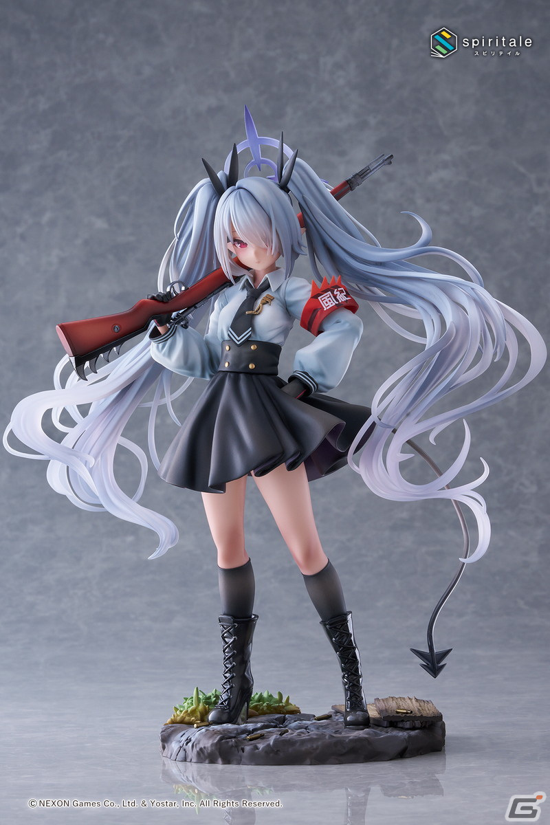 「ブルアカ」風紀委員会の切り込み隊長・銀鏡イオリが1/7スケールフィギュアに！なびく銀髪ツインテールやしなやかな尻尾などを忠実に再現の画像4