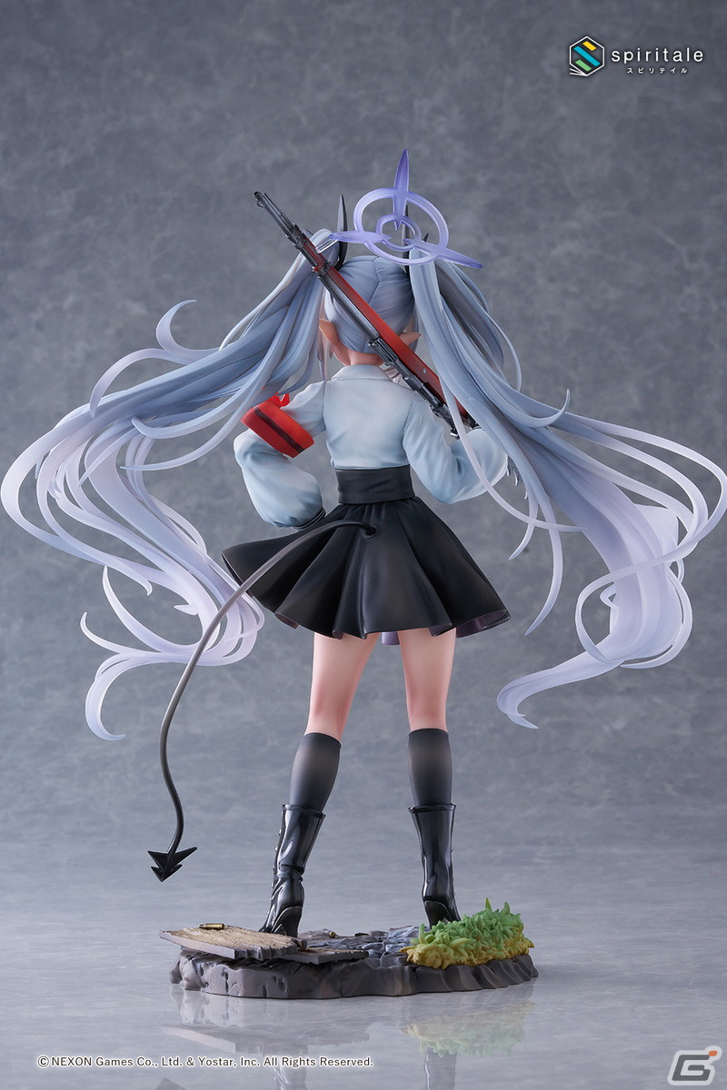 「ブルアカ」風紀委員会の切り込み隊長・銀鏡イオリが1/7スケールフィギュアに！なびく銀髪ツインテールやしなやかな尻尾などを忠実に再現の画像6