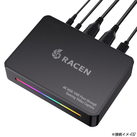「RACEN ゲーミングビデオキャプチャ Higher」が11月下旬に発売!4K60Hz HDR&VRRのパススルーに対応の画像
