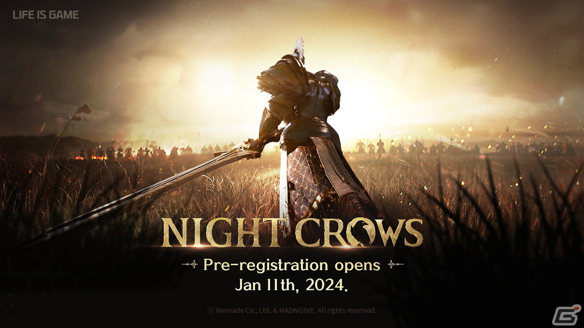 WEMADE、ブロックチェーン技術を導入したMMORPG「Night Crows」のグローバル版ティザーサイトを公開！の画像