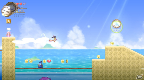 横スクロールアクション「不思議な夢の海のとばり」のSwitch版が配信！敵から魔法を手に入れながら蒼い海を冒険しようの画像