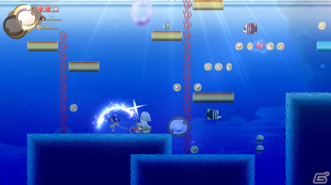 横スクロールアクション「不思議な夢の海のとばり」のSwitch版が配信！敵から魔法を手に入れながら蒼い海を冒険しようの画像