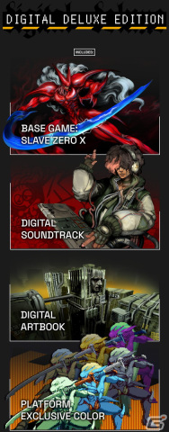 バイオパンクなハクスラACT「Slave Zero X」PS5/PS4デジタル版の予約が開始！オリジナルコミックスなど限定版の特典情報も公開の画像