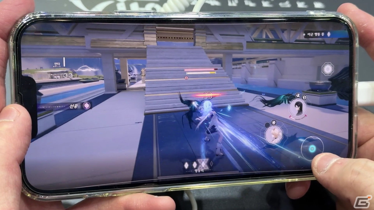 Hypergryphブースで「エクスアストリス」をプレイ!ターン制ながらもコンボやジャストガードなどアクション性が高いRPG【G-STAR 2023】の画像
