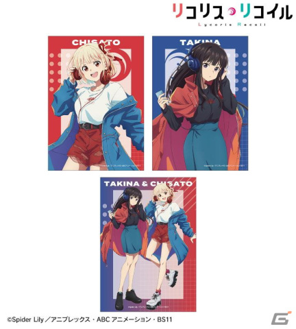 TVアニメ「リコリス・リコイル」より錦木千束と井ノ上たきなの描き下ろし私服イラストグッズが登場！の画像12