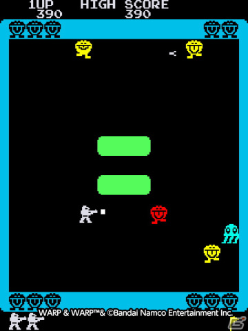 「アーケードアーカイブス ワープ＆ワープ」が11月22日に配信！1981年にナムコから発売されたアクションゲームの画像