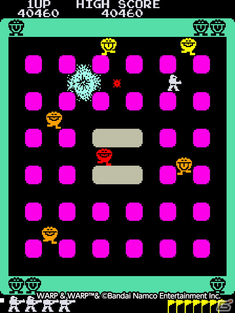 「アーケードアーカイブス ワープ＆ワープ」が11月22日に配信！1981年にナムコから発売されたアクションゲームの画像5