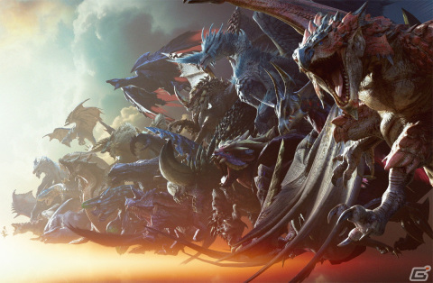 「モンスターハンター」シリーズ20周年記念ビジュアル第2弾が公開！229体の候補から一番好きなモンスターに投票する“モンスター総選挙”も開催の画像1