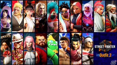「ストリートファイター6」発売初期から登場する18キャラのコスチューム「Outfit 3」が12月1日に発売！の画像1