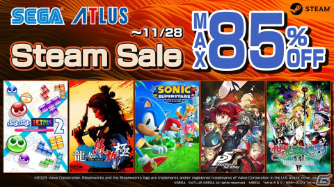 セガ・アトラスのSteamタイトルセールが開催！「ソニックスーパースターズ」が30％割引でラインナップの画像1