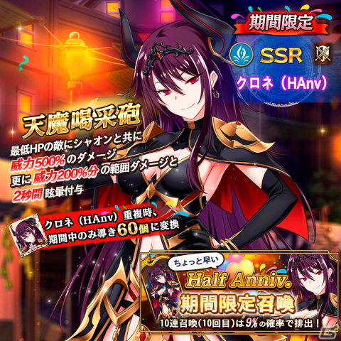 「我が姫君に栄冠をクライマックス」ハーフアニバーサリー衣装のSSRクロネ（HAnv）が登場！ハーフアニバーサリーイベントも開催中の画像3
