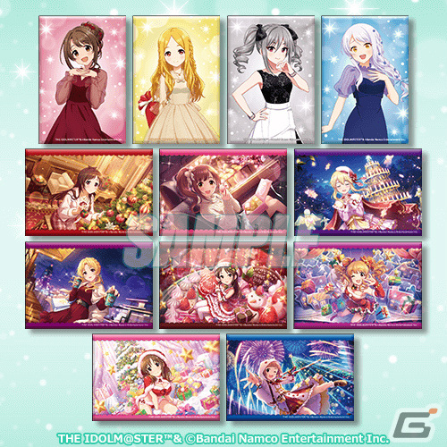 「デレステ」オンラインくじ「Holiday Party」が11月30日より販売開始！ドレス姿の卯月、蘭子、聖、イヴが描き下ろしイラストで登場の画像