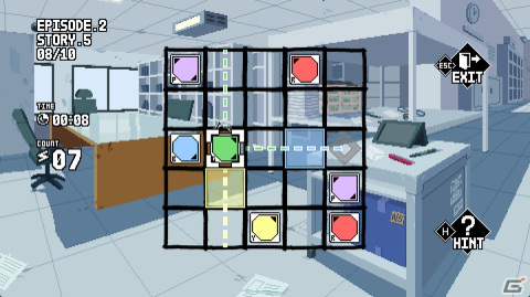 色の特性を考えながらブロックを消すパズルゲーム「Pygmalion」の早期アクセスがSteamにて開始！ビジュアルノベル風のストーリーもの画像