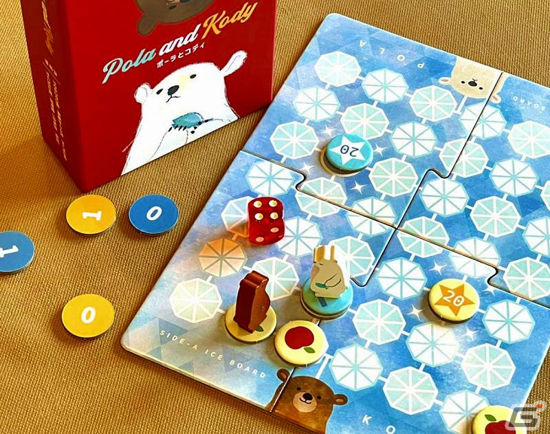 2人用ボードゲーム「ポーラとコディ」がゲームマーケット2023秋で発売！難易度が違う2つのゲームを楽しめるの画像