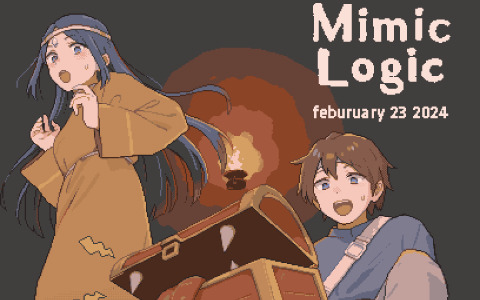 自動生成論理パズル「ミミックロジック」が2024年2月23日にSteamでリリース！ウソつきミミックを見つけながらダンジョン制覇を目指そう