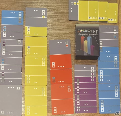 数字を使わないボードゲーム「GRAPH-T」がゲームマーケット2023秋で初頒布！色の高さで勝敗を競うトリックテイキングの画像4